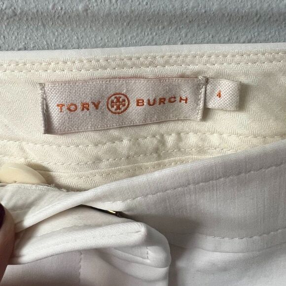 Tory Burch Straight Leg Chino Stretch Pants Size 4 - Picture 7 of 10
